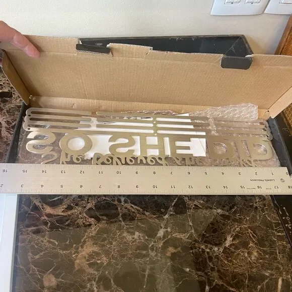 She Believed She Could, So She Did Medal Hangar! - Picture 4 of 7